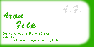 aron filp business card